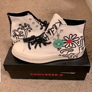 Men’s Size 10.5 Converse Keith Haring AllStar Shoe